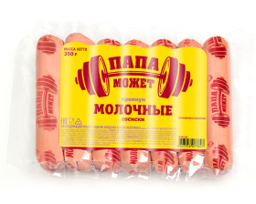 Сосиски Молочные премиум Папа Может п/о в/у 350гр Останкино