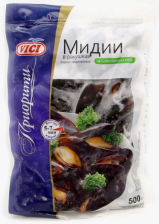 Мидии в раковине в/м 40/60  Чили (10217) (шт)  в/у 0,5/5кг+