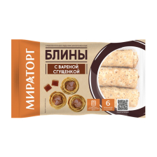 Блины с вареной сгущенкой 360гр 1/10шт Мираторг