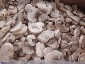 Шампиньоны нарезанные быстрозамороженные (10кг/кор) РБ