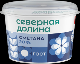 Сметана 20% 180гр Северная Долина