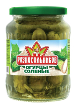 Огурчики маринованные в/с ТМ Разносольников  680гр