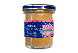 Икра минтая пробойная соленая ст/б 130гр 1/9шт Путина)