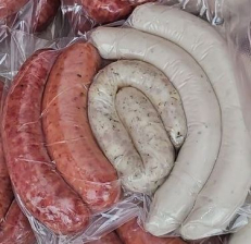 Колбаски наб (Мергез Берлин Швейцар Австрийские)в/у 440гр 1/20шт Меркурий