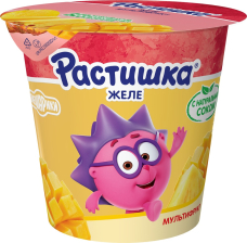 Желе со вкусом Мультифрукт 100гр 1/6шт Растишка