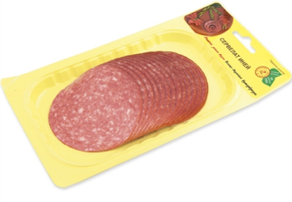 Сервелат Иней в/у нарезка 150гр Иней