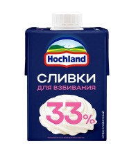 Крем сливочный у/п 33% 500мл 1/12шт Hochland