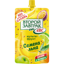 Десерт мультифруктовый с семенами льна  ДОЙ-ПАК 200гр 1/14шт АВС РБ