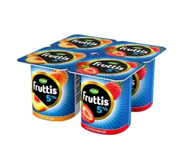 Фруттис сливочный 5% Клубника/Персик 115гр (24шт)