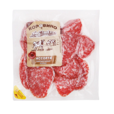 Ассорти сырокопченых колбас Коровино в/у ~200гр Останкино