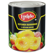 Персики половинки ж/б 3100мл (1800гр) 1/6шт Lorado Китай