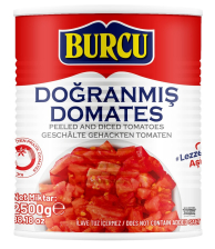Томаты целые очищ в соб соку консерв. ж/б 2500гр (1500гр) 1/6шт TM BURCU