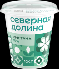 Сметана 15% 300гр Северная Долина