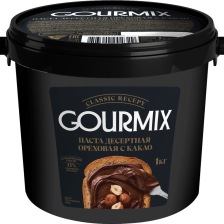 Паста десертная ореховая с какао (нутелла) 1кг 1/4шт Гурмикс