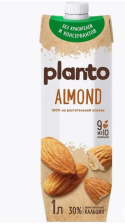 Растительный напиток Миндальный 1,2% 1л 1/12шт Planto