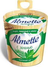 Сыр творожный  Альметте  с зеленью Хохланд 60% 150гр