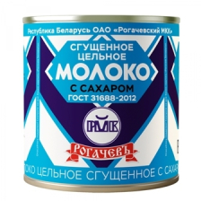 Сгущенное молоко ж/б 8,5% 380гр 1/30шт ГОСТ Рогачев РБ