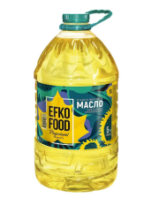 Масло подсолнечное раф Эфко Фуд 5л